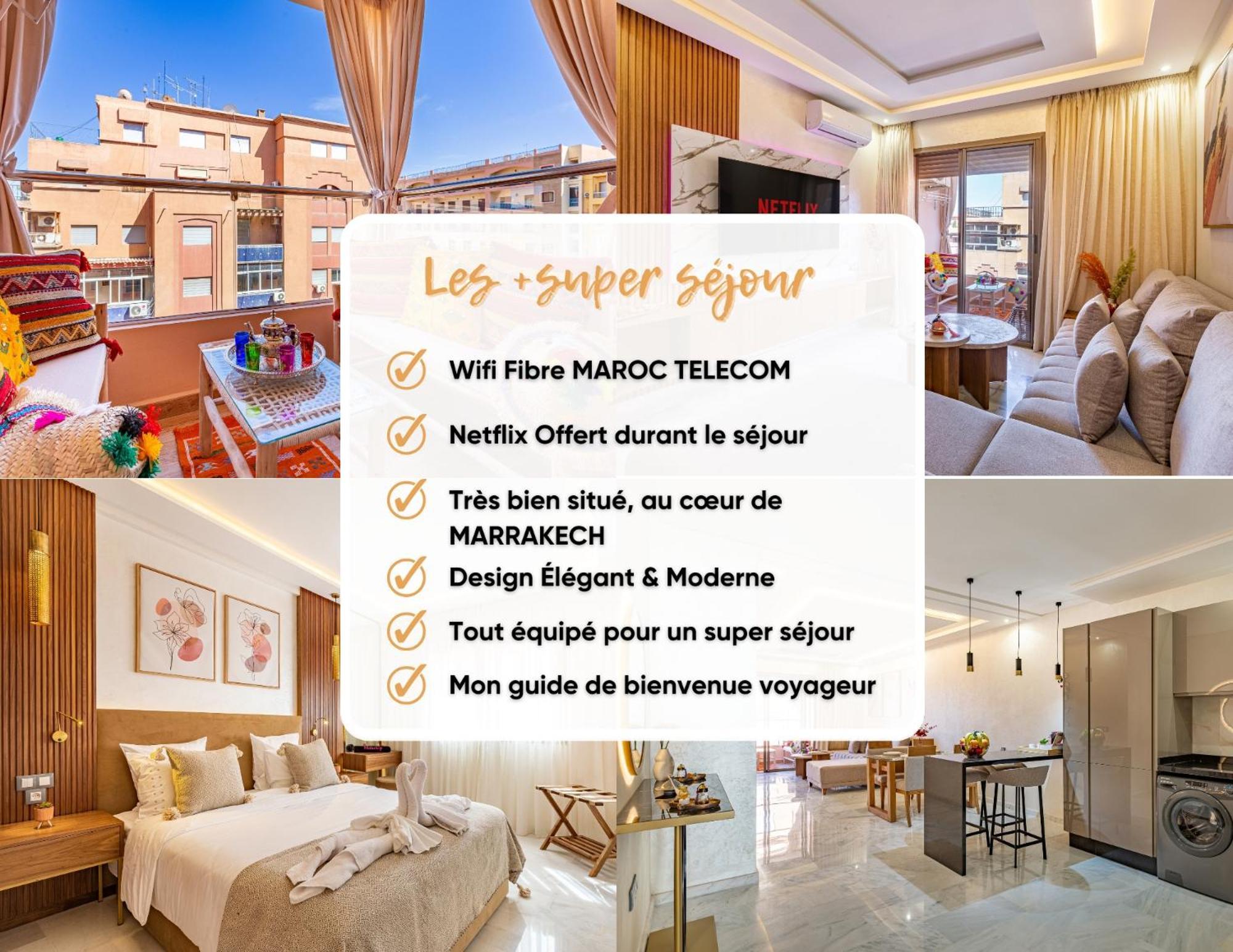Magnifique Appartement Unique Et Central! Marrakesh Eksteriør bilde